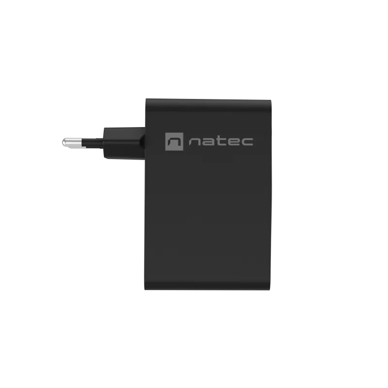 NATEC NUC-2234 laadija sülearvutile ja nutitelefonile, must, vahelduvvool, kiirlaadimine, siseruumides