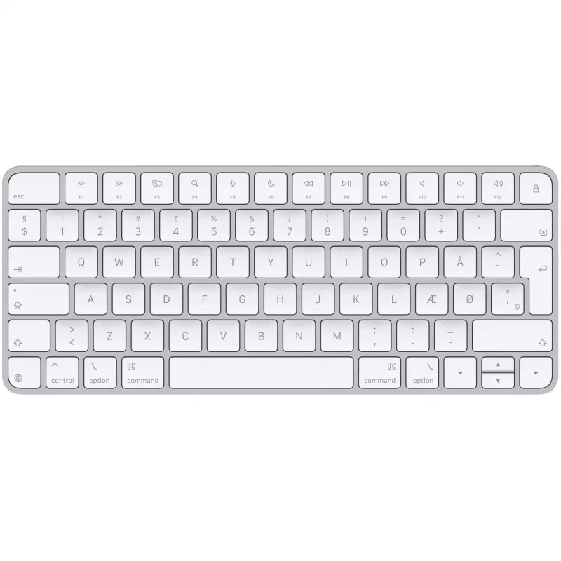 Apple Magic klaviatuur Universal USB + Bluetooth QZERTY Danish Valge
