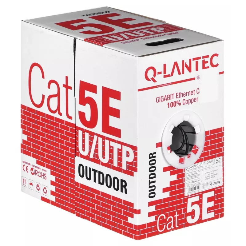 Alantec KIU5OUTS305Q võrgukaabel Must 305 M Cat5e U/UTP (UTP) (KIU5OUTS305Q)