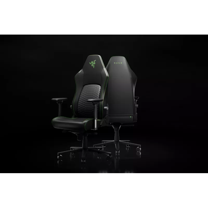 Razer Ergonomic mänguritool with Breathable Comfort | Iskur V2 NewGen | Must/Green