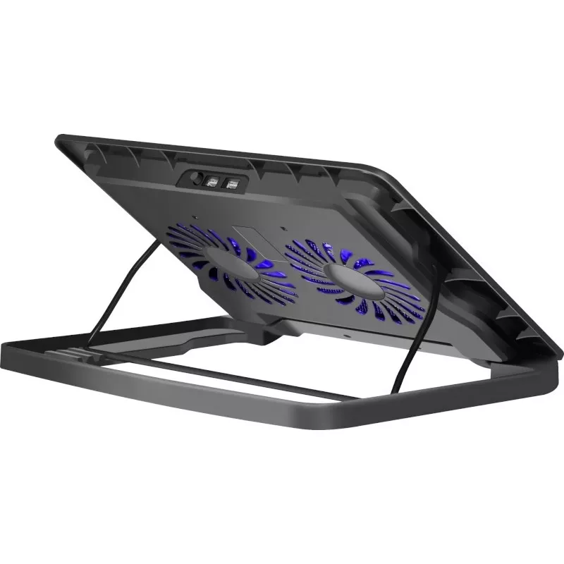 Sülearvuti jahutusalus DEFENDER NS-503 kuni 43,2 cm (17 tolli) sülearvutitele, 2 ventilaatorit, USB-toitega, must