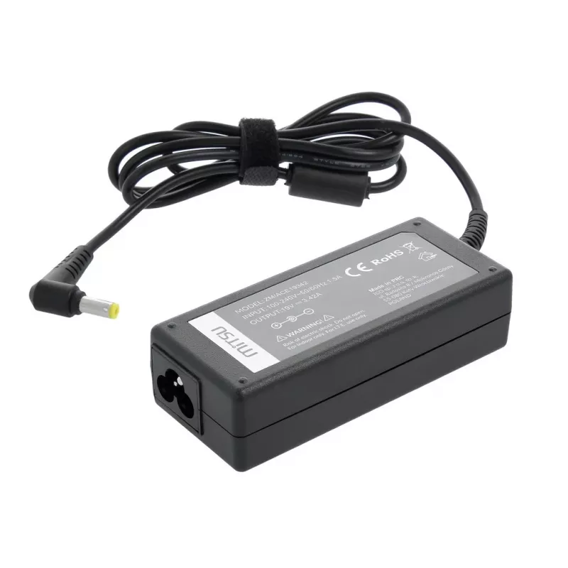 MITSU toiteadapter Acerile 5ZM004 — 19V 3,42A vahelduvvooluadapter, ühilduv Aceri sülearvutitega