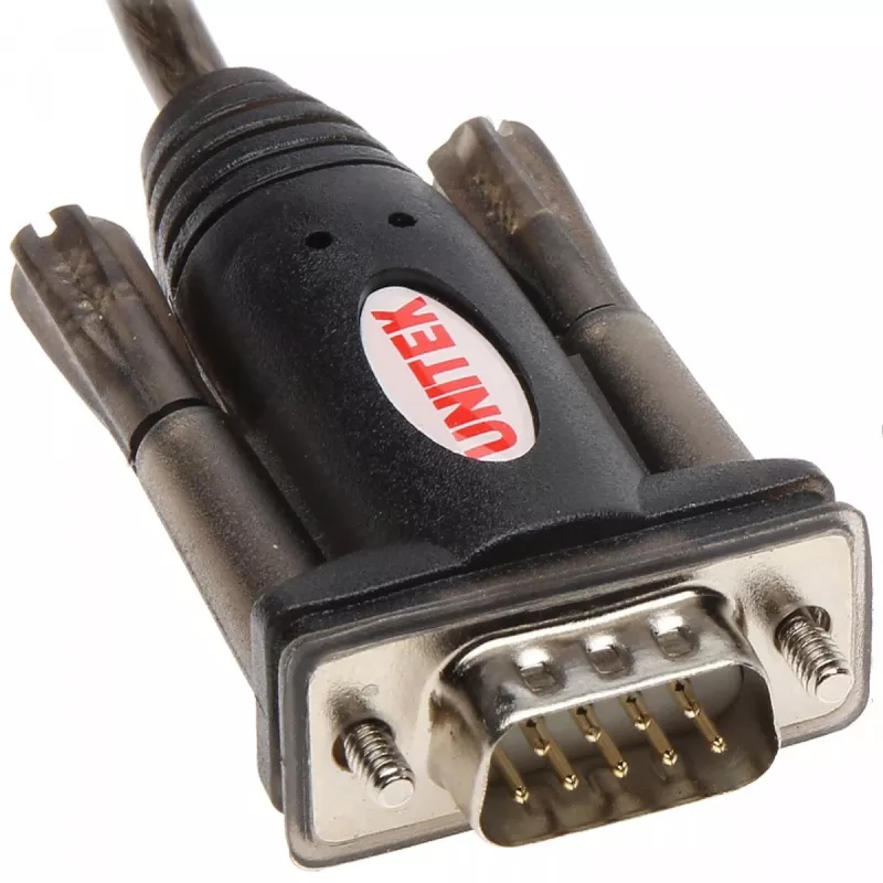 UNITEK Y-105A jadakaabel must 1,5 m USB Type-A DB-9