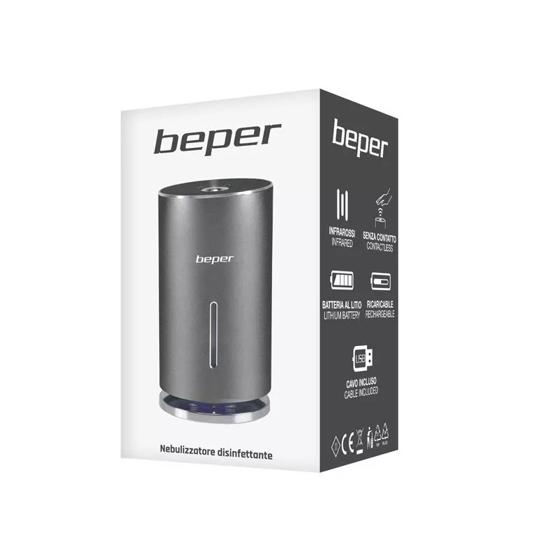Beper P201UTP010 automaatne käte desinfitseerimispihusti (aatomisaator), infrapunaandur, 135 ml, laetav
