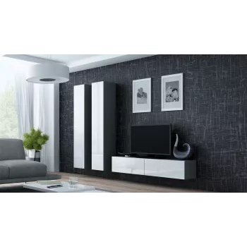 Cama TV-alus VIGO 140 30/140/40 sonoma tamm/valge läikiv