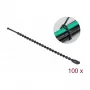 Helmestatud kaabliside DeLOCK 19566 P 100 x L 2,4 mm must 100 tk