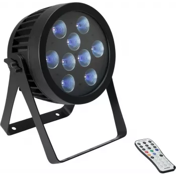 LED spot EUROLITE PAR 9 UV 9x3W – lava-/klubi-UV-PAR-valgusti, 9 LED-i 3 W