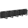 Kaablihalduspaneel LOGON RAO105BL Must Alumiinium 48,3 cm