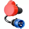 go-e Adapter Gemini flex 11 kW CEE sinise 16 A kaablile 0,3 m