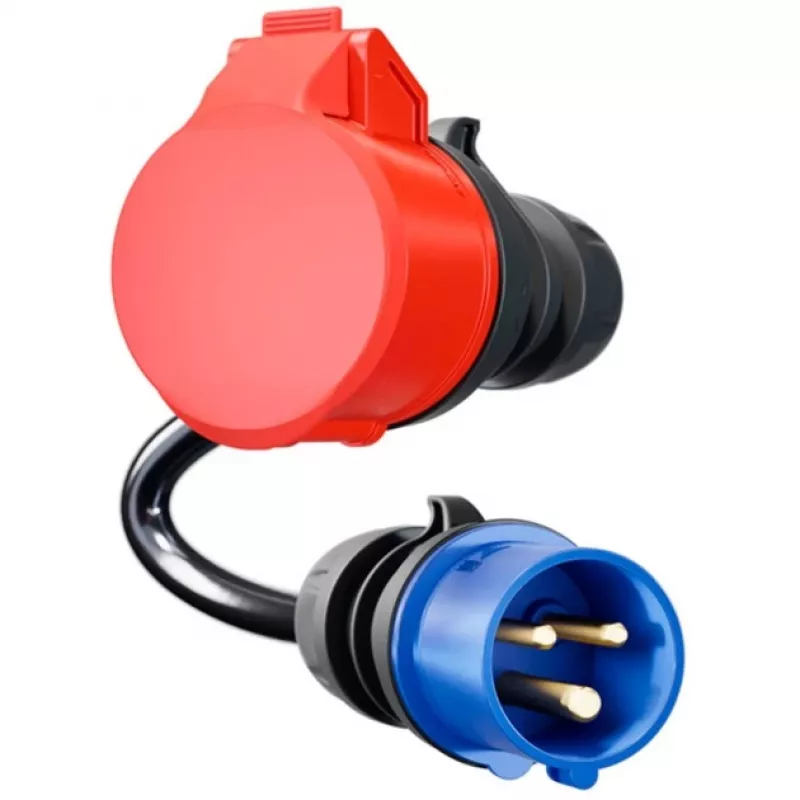 go-e Adapter Gemini flex 11 kW CEE sinise 16 A kaablile 0,3 m