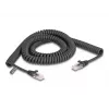 DeLOCK RJ45 spiraalkaabel isane-isane Cat.5e 3 m must