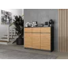 3D3S kummut 120x40x97 cm, antratsiit/artisan