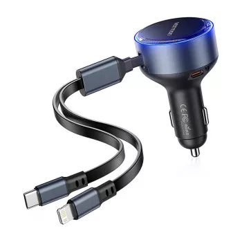 Vention FFOB0 30W autolaadija koos USB-C–Lightning kaabliga, 30 W