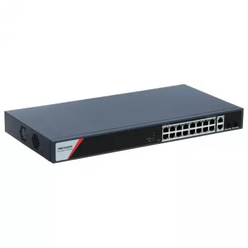 Hikvision 16-pordiline gigabitine nutikas POE-lüliti