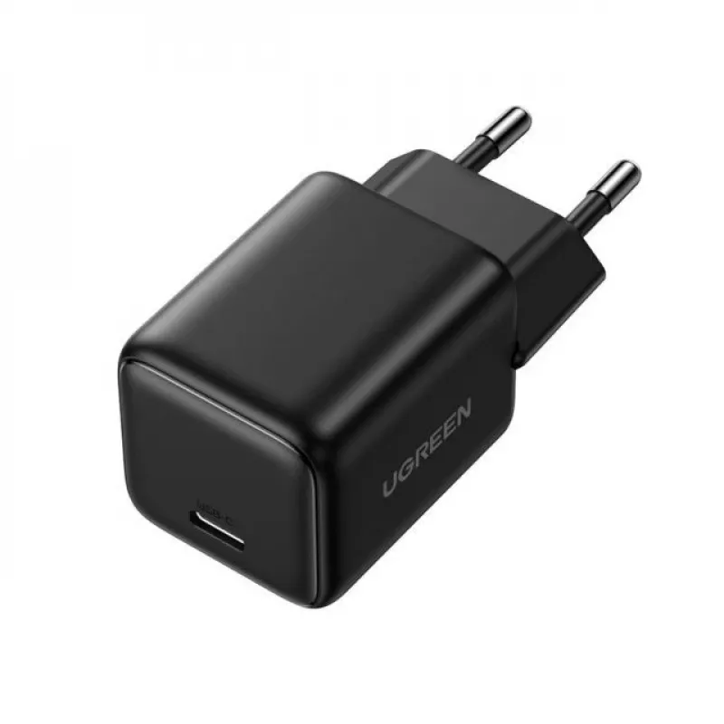 UGREEN X512 20W GaN 1x USB-C seinalaadija - must