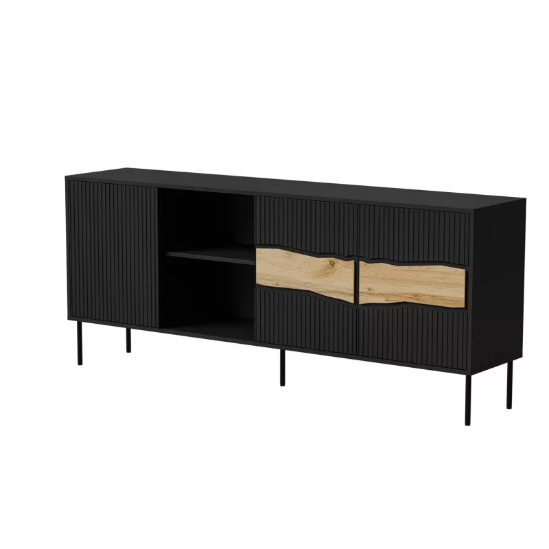 Cama INSERTO 3D1W kummut 190x40x80 must + LED