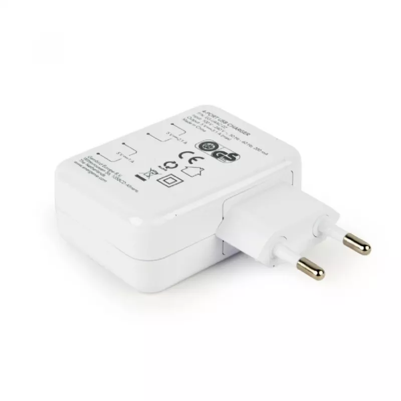 Universaalne USB-laadija valge/4-porti EG-U4AC-02 GEMBIRD