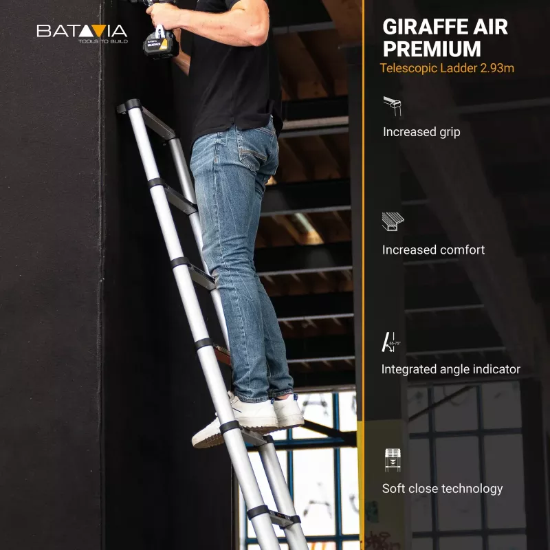 Teleskoopredel Batavia B.V. Giraffe AIR 2,93 m — kompaktne pikendatav redel
