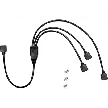 Inter-Tech - Netz-Splitter - 4-poliger Stecker zu 4-poliger Stecker - 48 cm