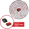 Juhtmeta lööktrell EINHELL Power X-Change TE‑HD 18 Li, 18V, Li‑Ion 4.0 Ah Plus, puuride ja peitlite komplektiga