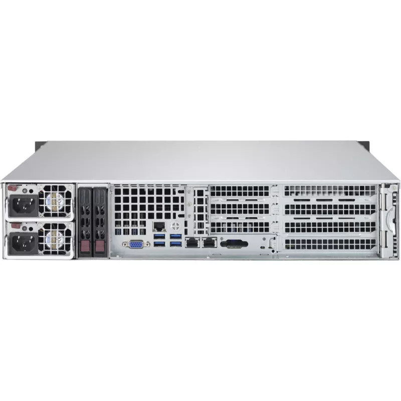 Super Micro Supermicro SC825M BTQC-R802WB - Rack - rack-mountable - 2U - täiustatud, laiendatud ATX - SATA/SAS - Hot-Swap 800 vatti – must (CSE-825MBTQC-R802WB)