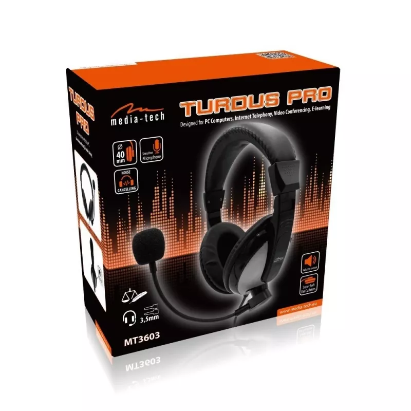 Juhtmega kõrvaklapid Turdus Pro MT3603