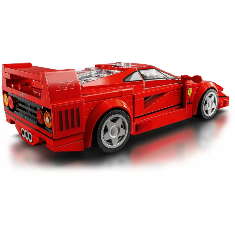 LEGO Speed Champions Ferrari F40 Supercar ehitatav sõidukimänguasi mudelauto 9+ aastastele poistele ja tüdrukutele juhi minifiguuriga laste magamistuppa