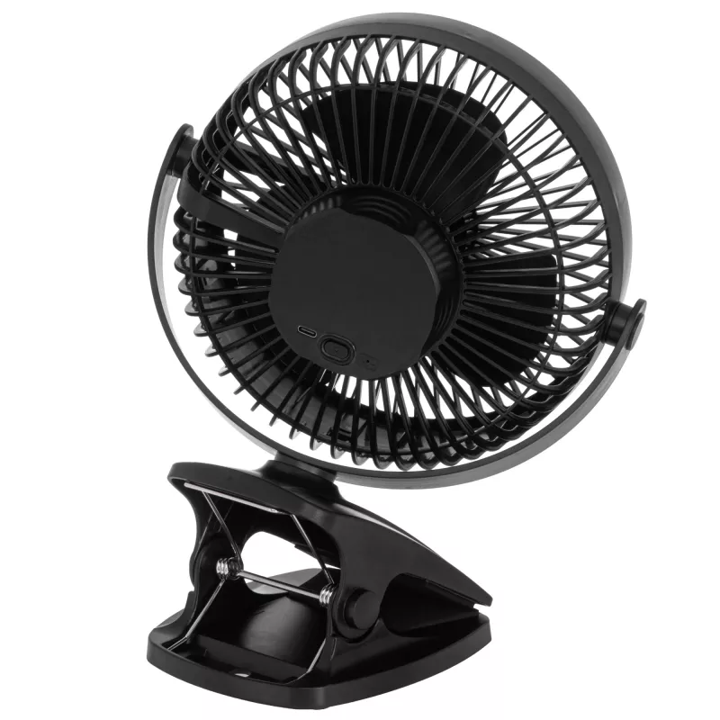 Adler laetav klambriga lauaventilaator | AD 7342 | Lauaventilaator | Must | Läbimõõt 15,5 cm | Kiiruste arv 3 | Võnkumine | 5 W