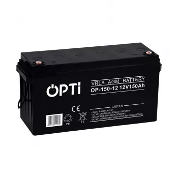 Agm Opti 12V 150 AH Vrla Aku
