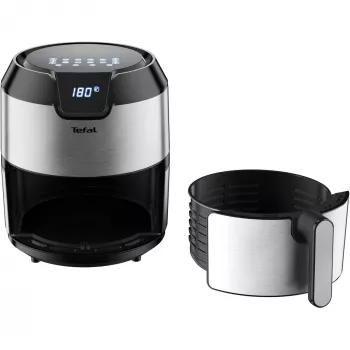 Tefal Easy Fry EY401D Üksik 4,2 L Eraldiseisev 1500 W Kuumaõhufritüür Must, Roostevaba teras