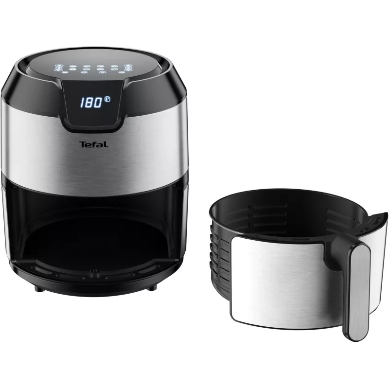 Tefal Easy Fry EY401D Üksik 4,2 L Eraldiseisev 1500 W Kuumaõhufritüür Must, Roostevaba teras
