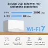 Võrksüsteem TP-LINK Mercusys Halo H25BE (Wi-Fi 7, kaheribaline 2,4/5 GHz, 2880 Mbps) 2 komplekt, 3 sisemist antenni, valge