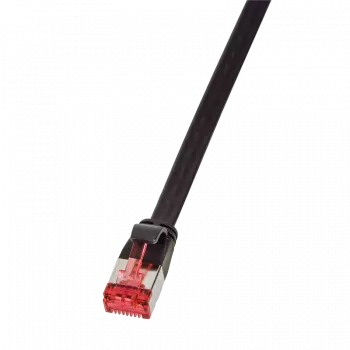 LogiLink - paigakaabel - RJ-45 (P) kuni RJ-45 (P) - 15,0 m - U/FTP, PiMF - CAT 6 - valatud, haakumisvastane, lame - Must (CF2103S)
