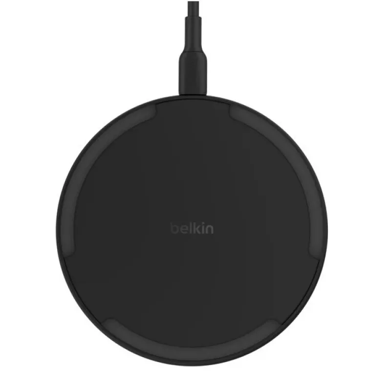 Juhtmevaba laadija Belkin WIA012KQBK 15W koos 20W toiteadapteriga, must