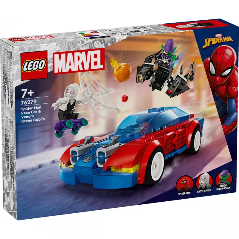 Lego Marvel 76279 Ämblikmehe Võidusõiduauto & Roheline Goblin – ehituskomplekt