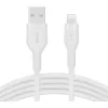 Kaabel Belkin Cbl Scicone USB-A LTG 2M blc Valge USB A USB C Lightning