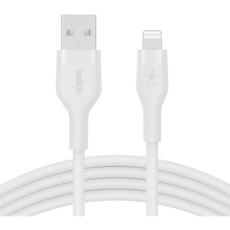Kaabel Belkin Cbl Scicone USB-A LTG 2M blc Valge USB A USB C Lightning