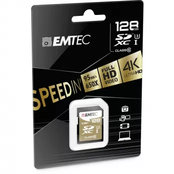 Emtec SDXC 128 GB Class10 Speedin 128 GB SDXC Class 10 mälukaart (ECMSD128GXC10SP)