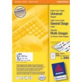 Avery - Sildid - Valge - A4 (210 x 297 mm) - 100 tk