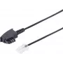 Võrgukaabel ShiverPeaks 70002-0 0,25 m TAE-F RJ45-le, ühendusjuhe, 4-soonega