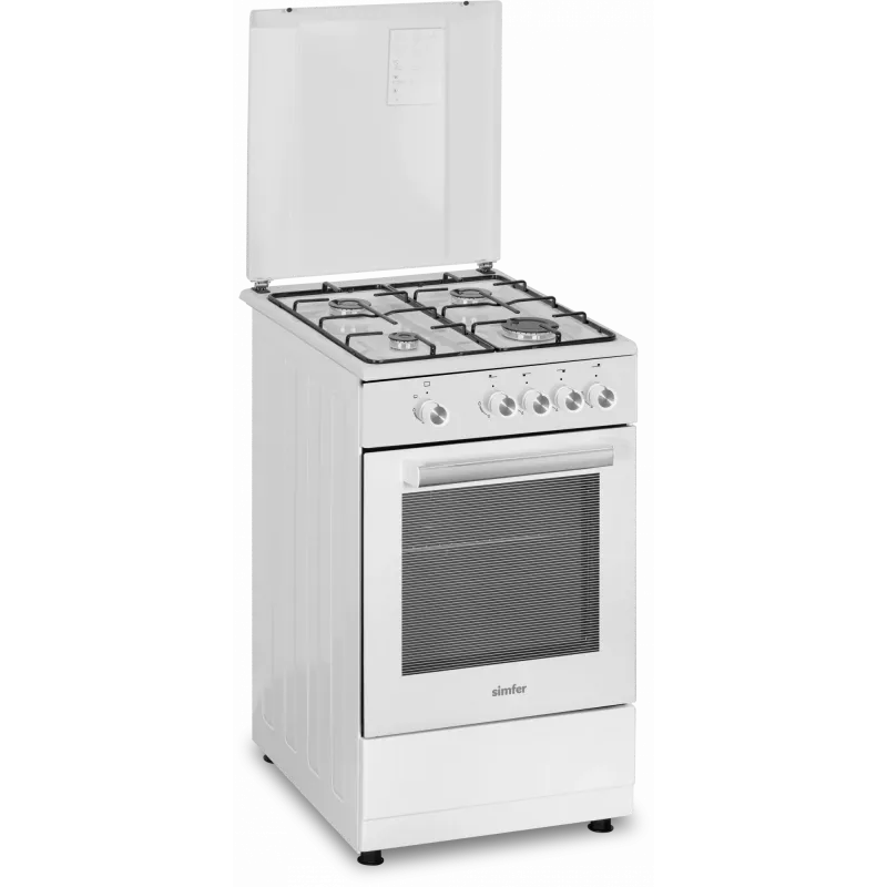 Gaasipliit SIMFER 4401SGRBB.1 gaasikeeduplaadi ja gaasiahjuga, laius 50 cm, sügavus 55 cm, energiaklass A+
