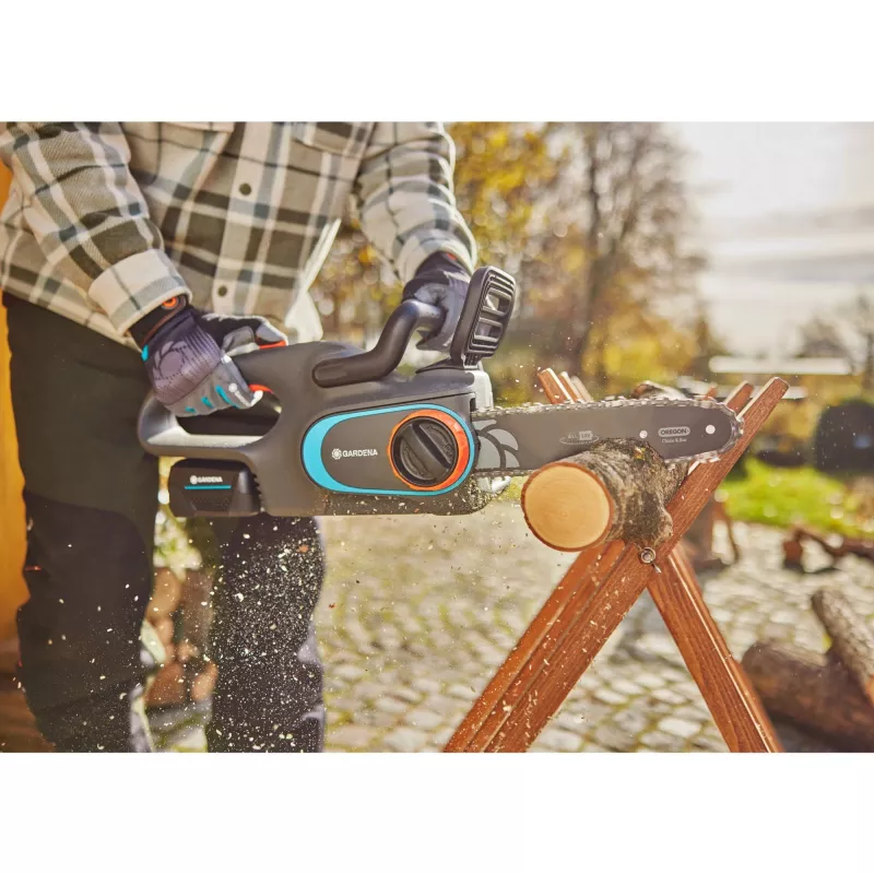 Aku-kettsaag PowerSaw 250/18V P4A kasutusvalmis komplekt (Hall/türkiissinine, Li-Ion aku 2,5Ah P4A, POWER FOR ALL ALLIANCE)