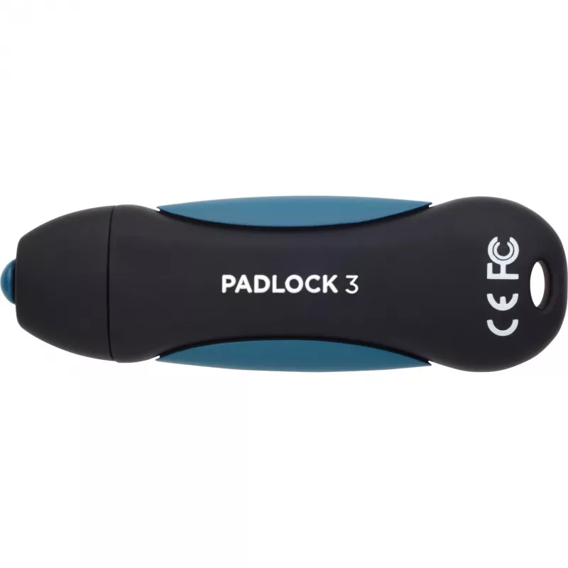 CORSAIR Flash Padlock 3 128GB turvaline USB 3.0 mälupulk klaviatuuriga Secure 256-bit riistvaraline AES krüptimine
