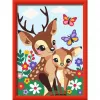 Värvi-numbrite-järgi komplekt Ravensburger CreArt Happy Deer — nummerdatud lõuendimaalimiskomplekt