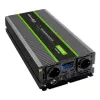Qoltec 51923 puhta siinuslaine inverter Monolith | 3000W | 6000W | 24V kuni 230V | LCD