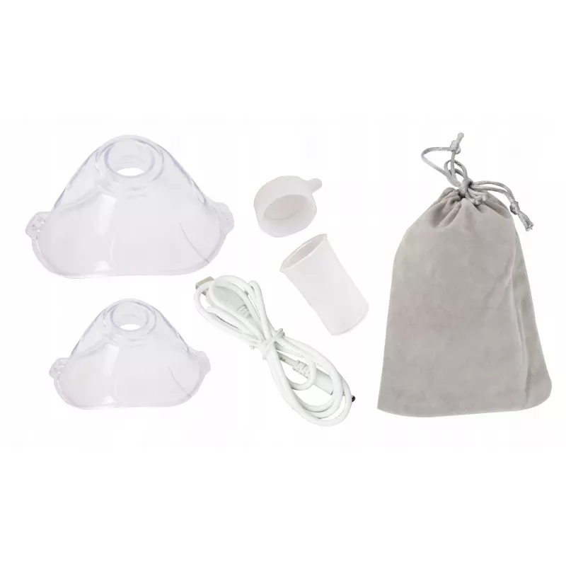 Kantav inhalaator ESPERANZA ECN005 — kompaktne taskunebulisaator, 0,2 ml/min, 21 dB, USB, 2×AA