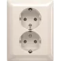 BUSCH JAEGER BJ 202 EUJ-914 SCHUKO® Double Socket. täis kateplaat