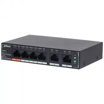 Dahua Technology SG4006P võrgukommutaator hallatav L2 Gigabit Ethernet (10/100/1000) Toide Etherneti kaudu (PoE) Must