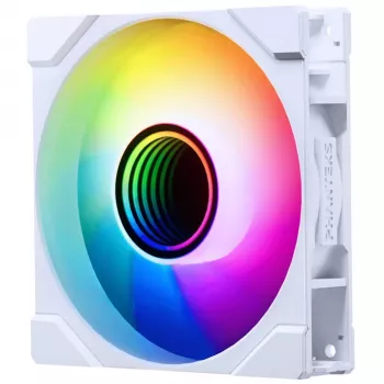 Phanteks M25 Gen2 120 mm PWM ARGB pöördkilpidega ventilaator – valge