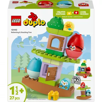 Ehitusmänguasi LEGO DUPLO Tasakaalustamise ja ladumise puu 10440 — 27 tk, alates 1,5+ aastat, suured värvilised klotsid
